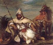 Eugene Delacroix A Moroccan from the Sultan-s Guard Germany oil painting artist